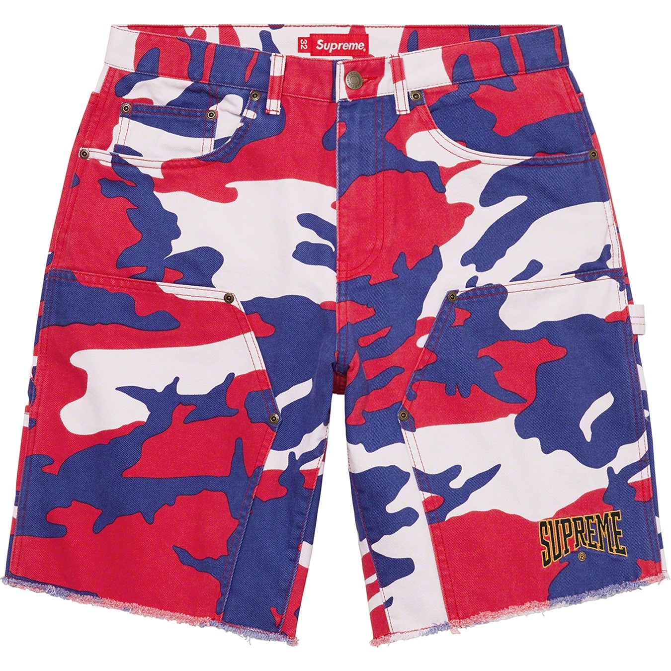 Cutoff Double Knee Denim Painter Short view 8